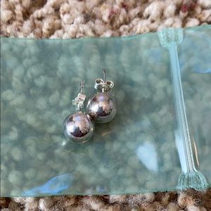 Silver earrings
